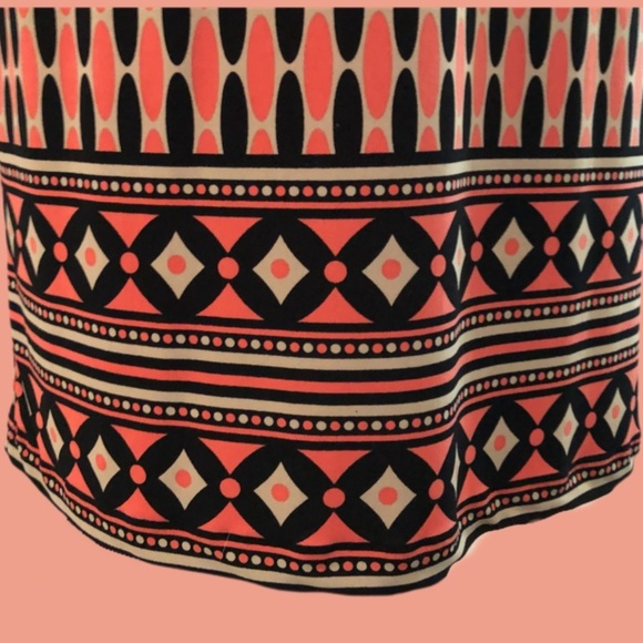 Michael Kors Orange and Black Print Dress XS - Picture 4 of 5